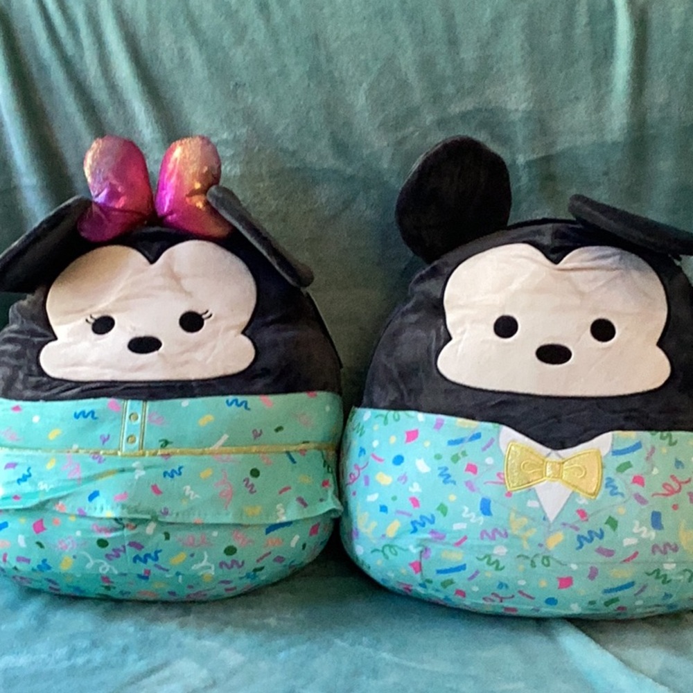 Mickey and Minnie Mouse Celebration squishmallows